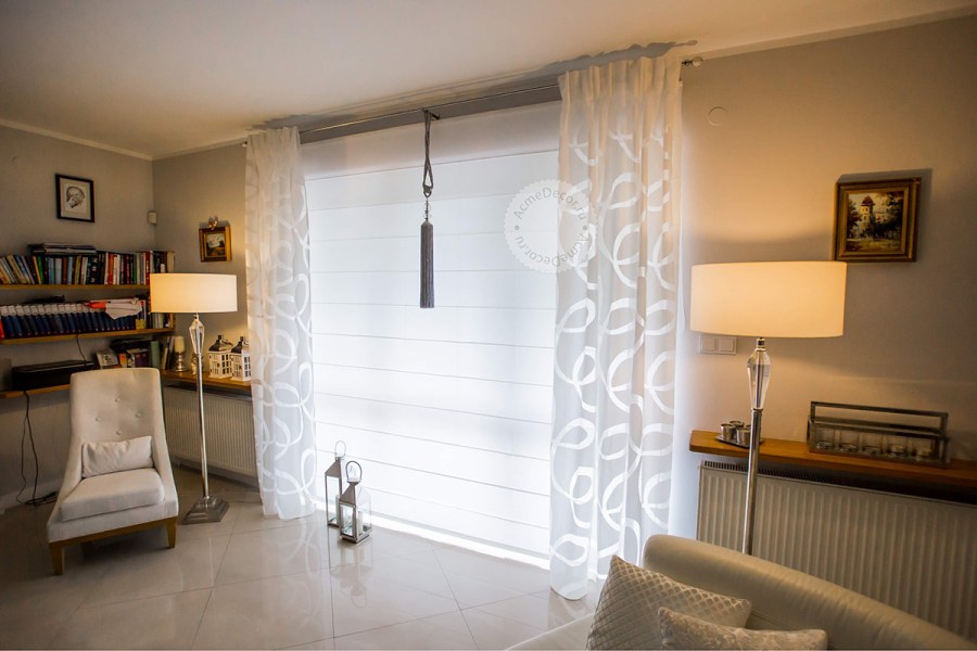 Римские шторы тюлевые