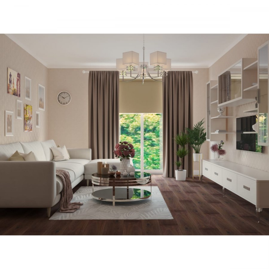 Бежевая гостиная