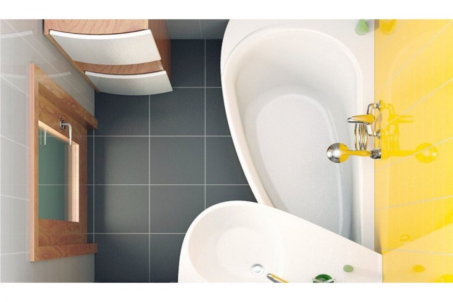 Компактная ванная комната с туалетом