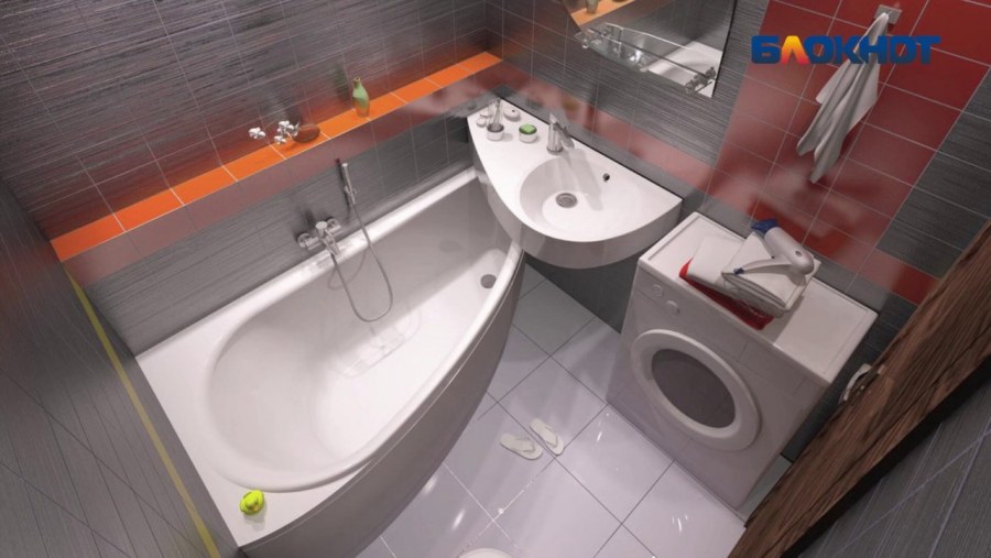 Маленькая угловая ванна