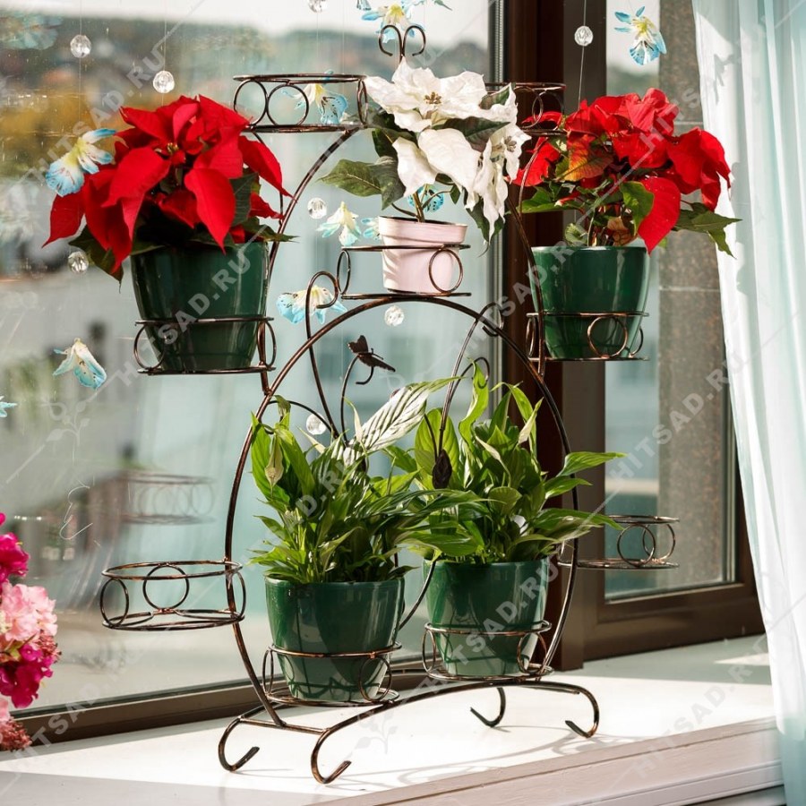 Поставка для цветов на подоконник