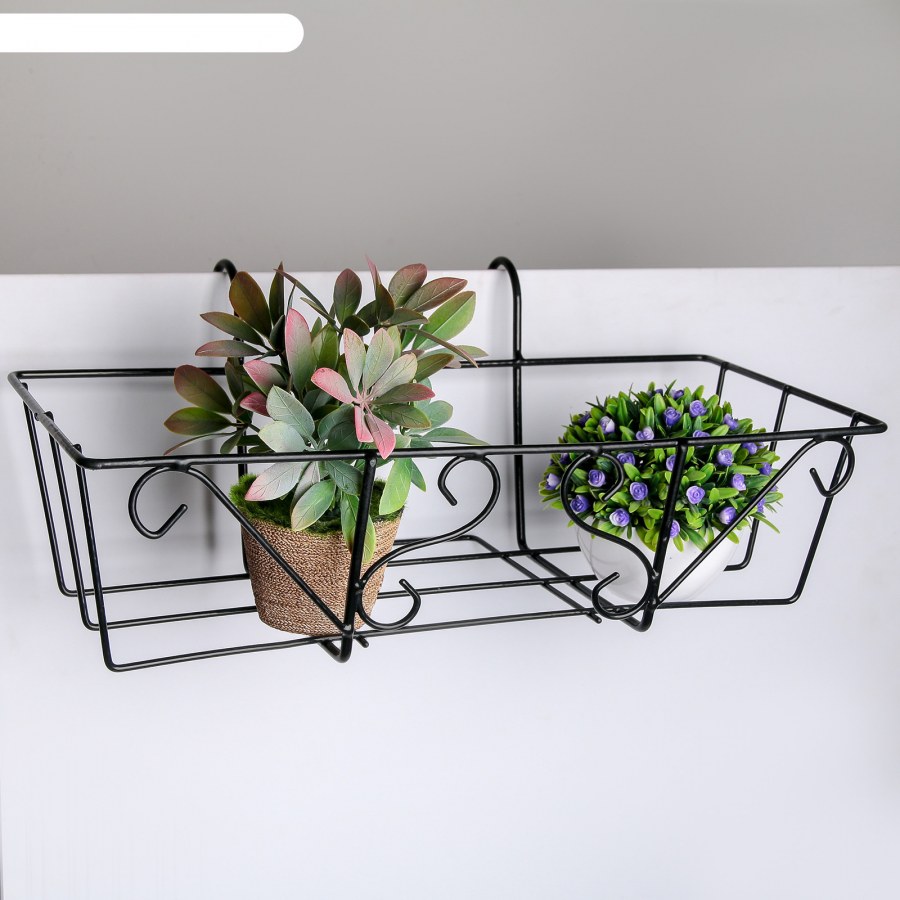 Подставка для цветов балконная Доляна «Ренессанс» 45,5×18×20 см арт. 4590426