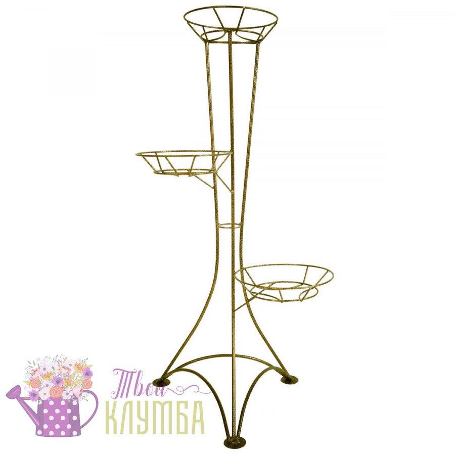 Подставка м. напольная на 3 горшка Элегант м0000068