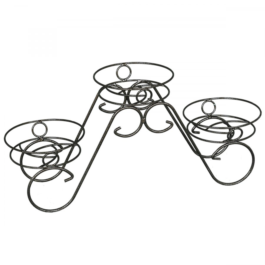 Подставка для цветов Лотос малый медный антик