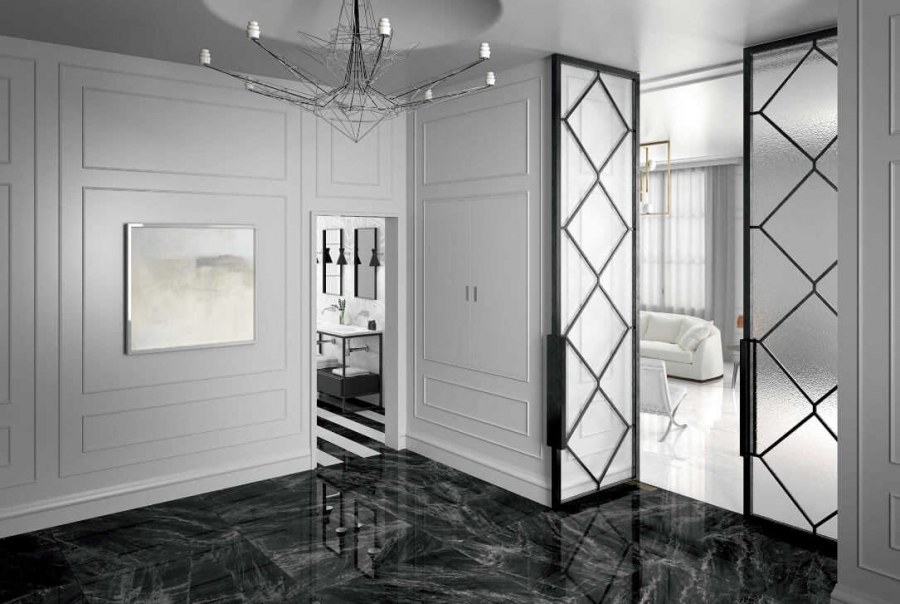 Керамогранит Gemme Lux Mirror Black 100 100