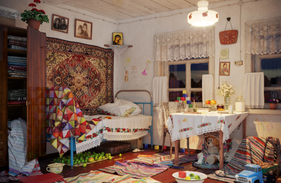 Интерьер бабушкиного дома в деревне