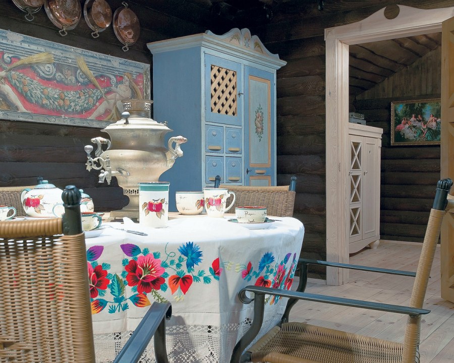 Кухня в русском деревенском стиле