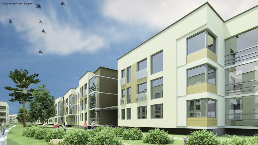Малоэтажные секционные дома