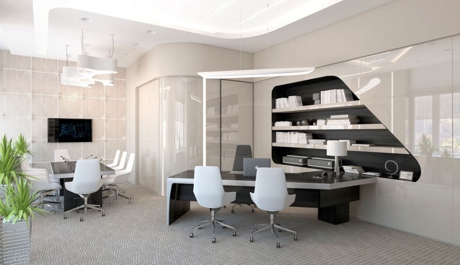 Кабинет в современном стиле