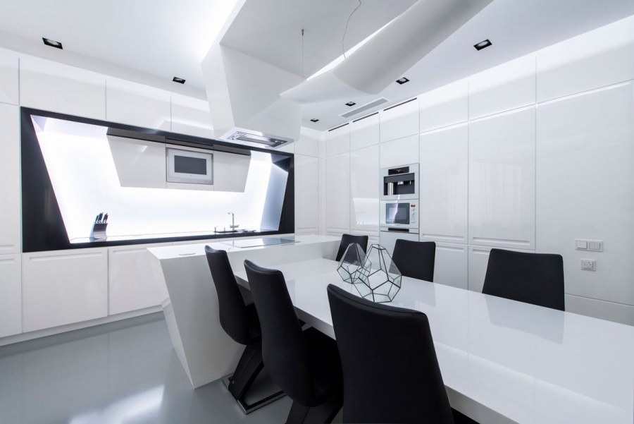 Интерьер офиса в стиле футуризм