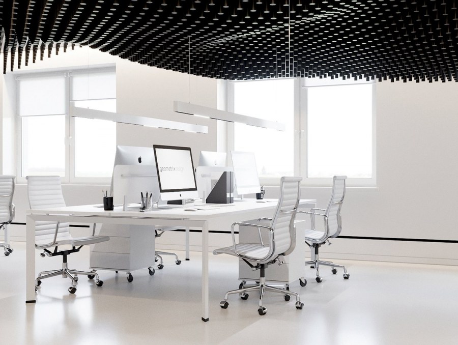 Минималистичный офис в стиле хайтек