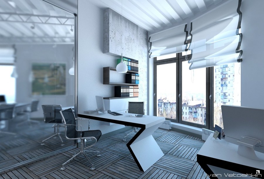 Дизайн офиса в стиле Хай-тек