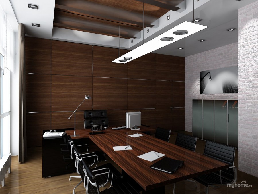 Интерьер офиса в стиле Хай-тек