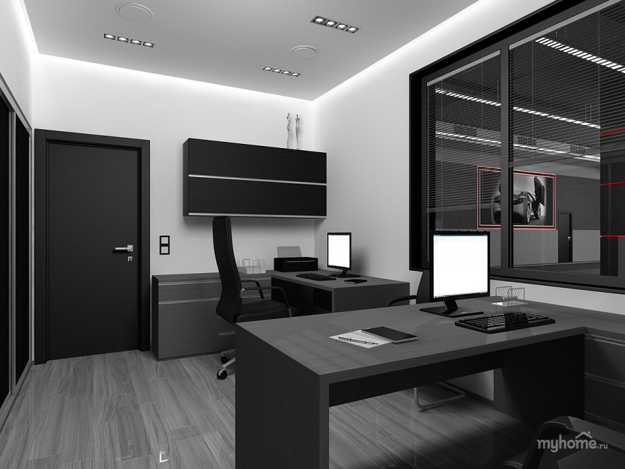 Кабинет в стиле Хай тек