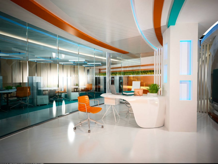 Офисное помещение в стиле Хай тек