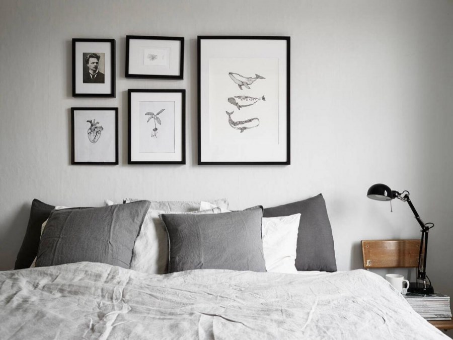 Картина над изголовьем кровати