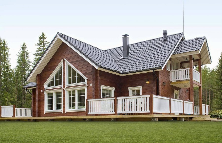 Дом из бруса в финском стиле