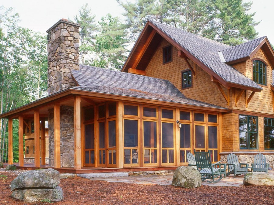 Деревянный дом в финском стиле