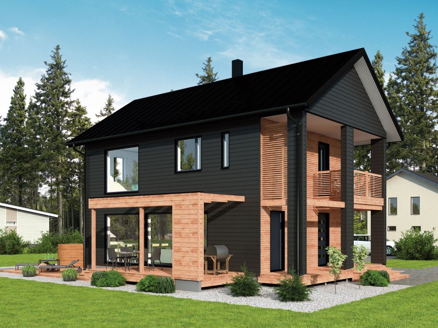 Финские двухэтажные дома
