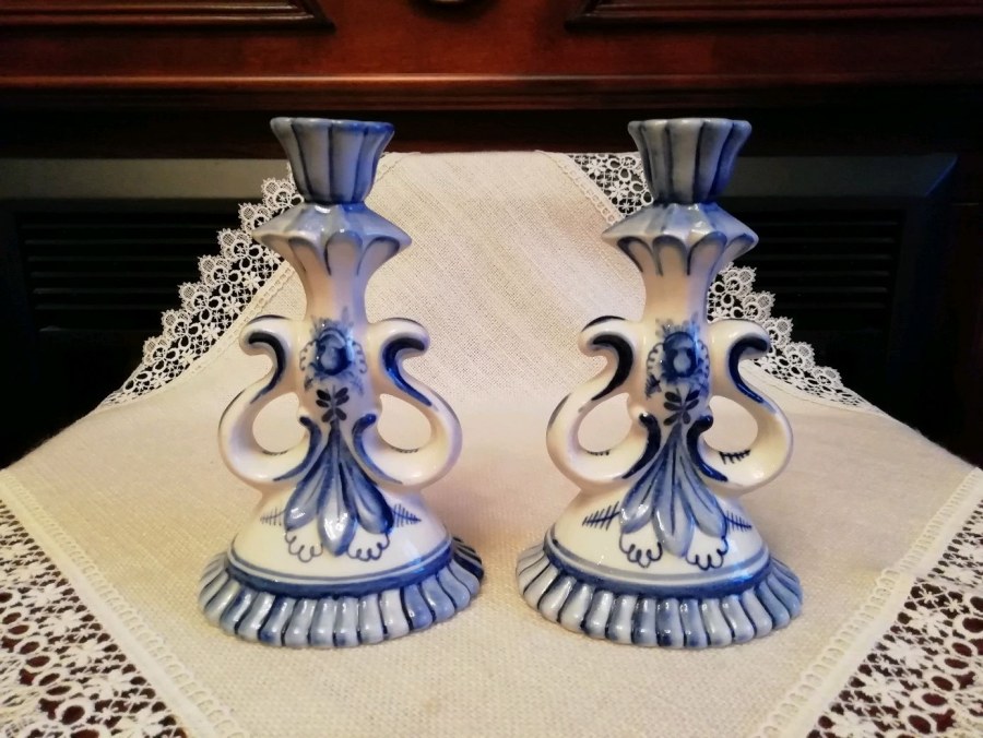 Подсвечник Гжель