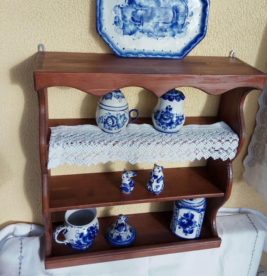 Полка Гжель