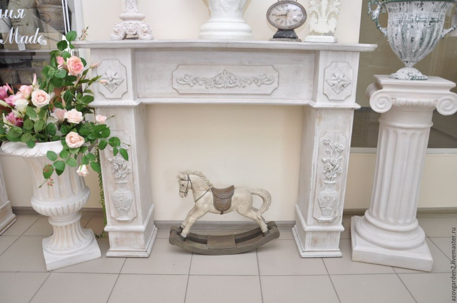 Белый камин Прованс