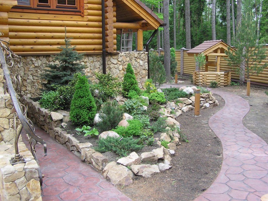 Альпинарий из плитняка