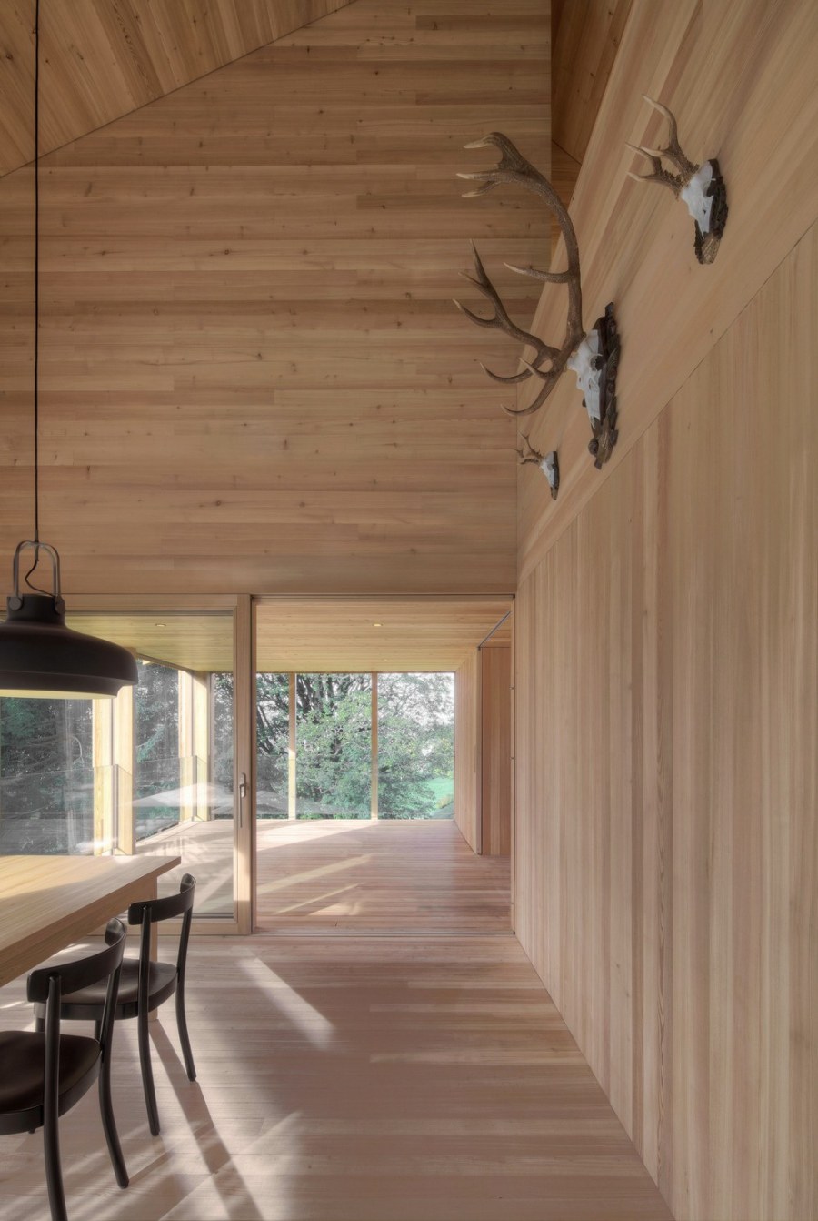 Лиственница в интерьере дома