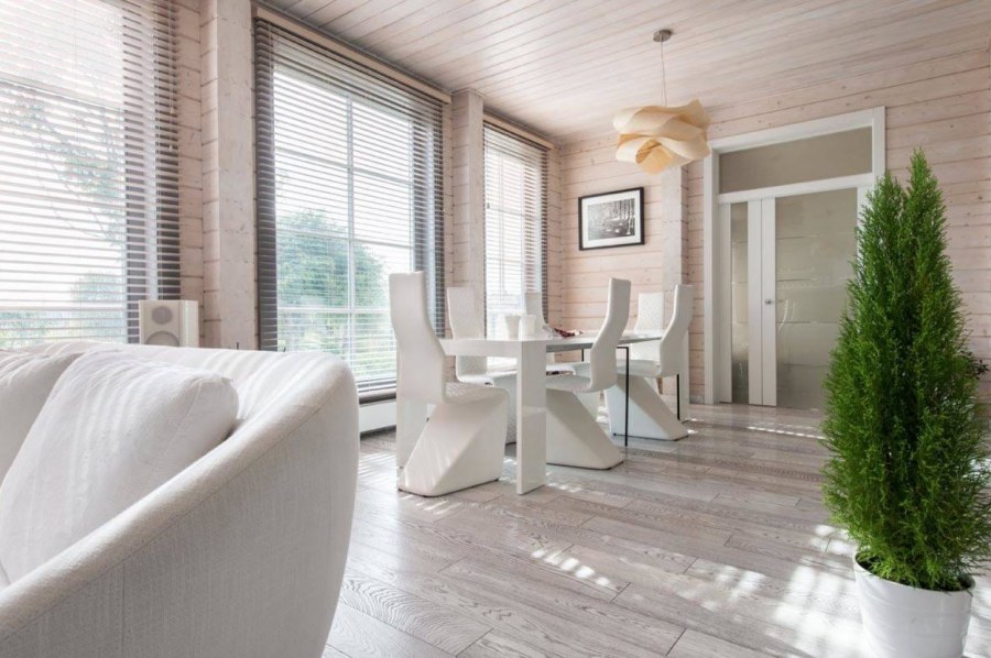 Доска пола лиственница в интерьере