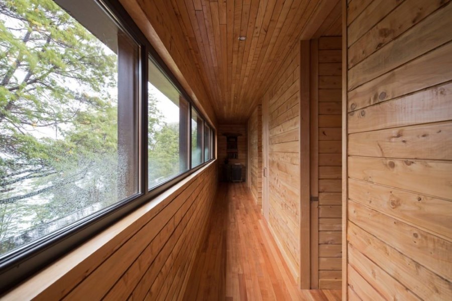 Планкен лиственница стена