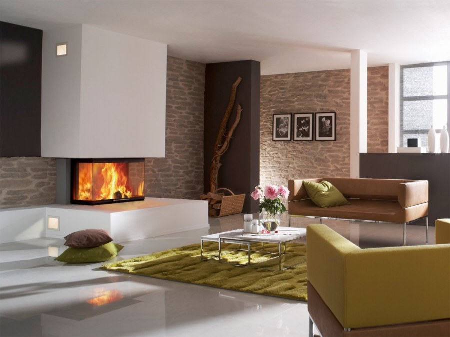 Камин в интерьере