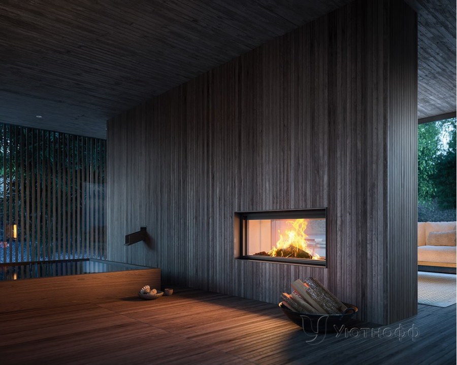 Дровяная топка Brunner Architektur-Kamin tunnel 53/166