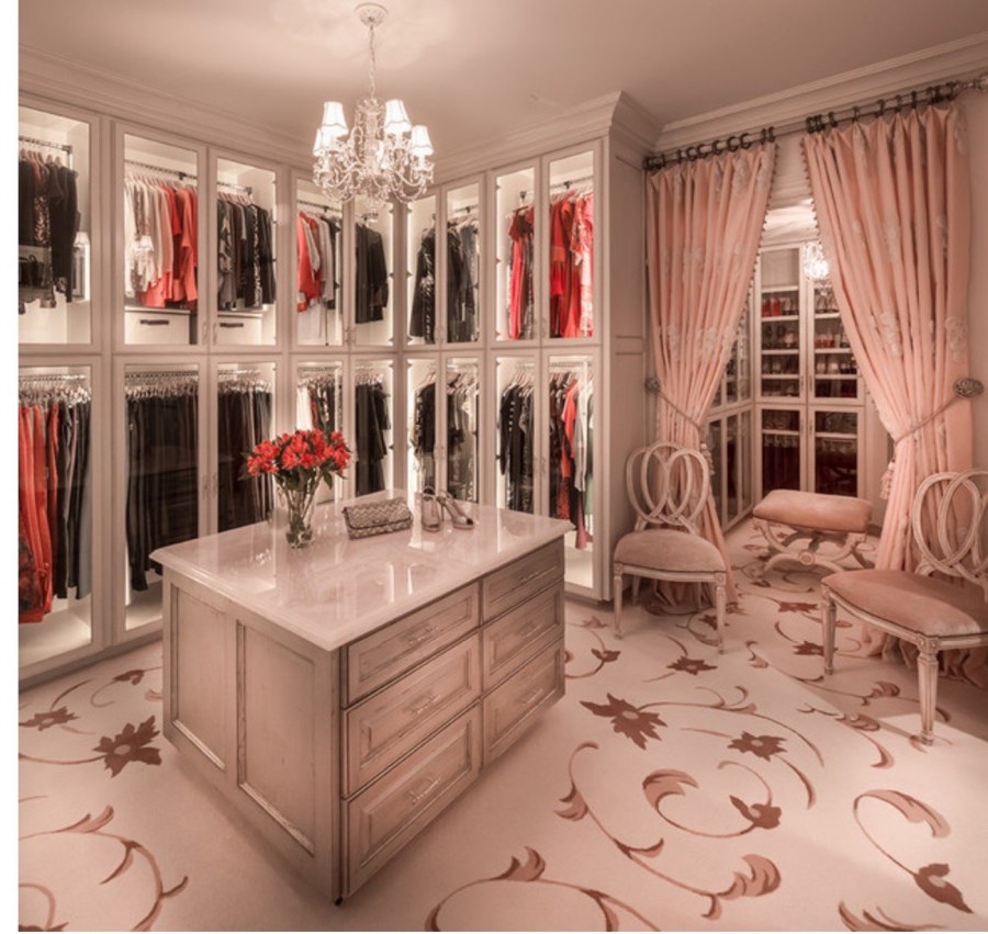 Красивые гардеробные комнаты