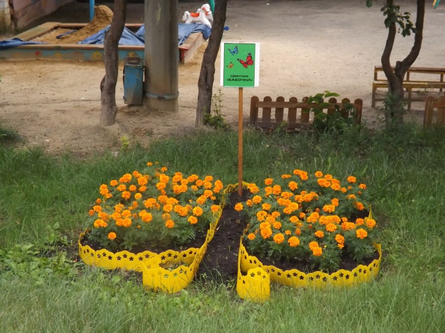 Каркас бабочки для клумбы