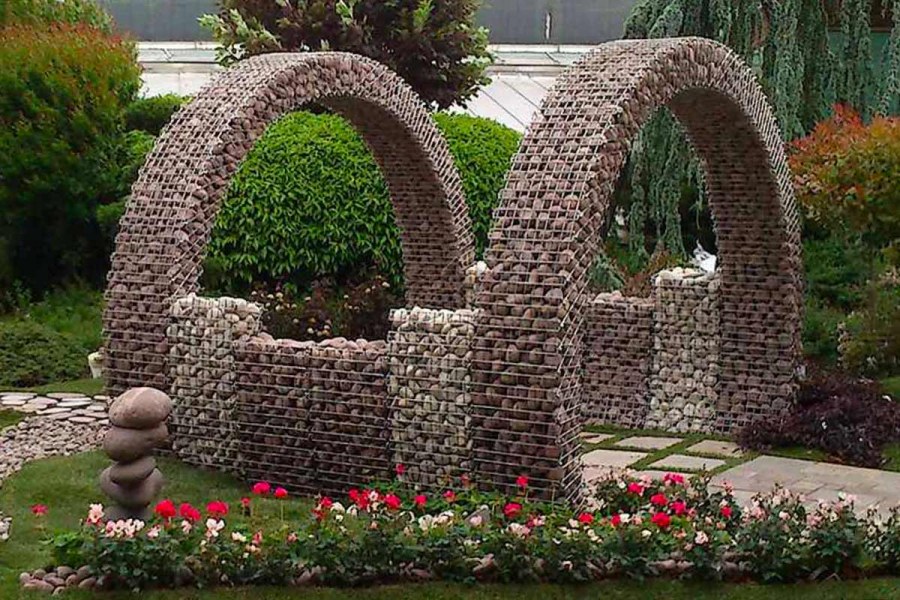 Габионы в ландшафтном