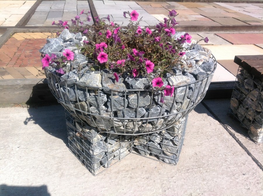 Габионы цветники