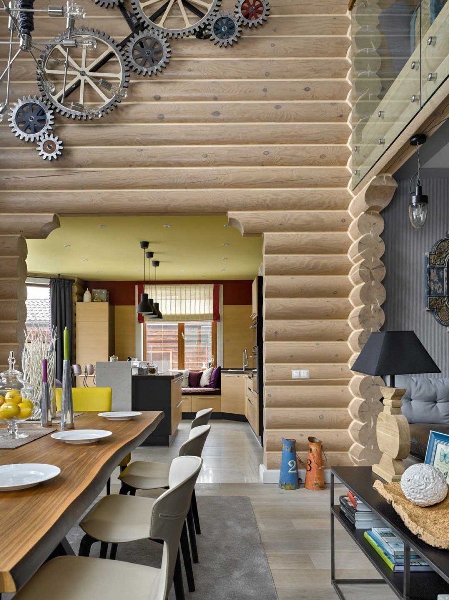 Интерьер деревянного дома