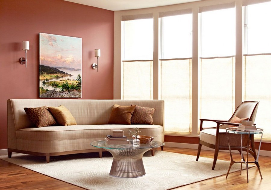 Цвет стен в гостиной