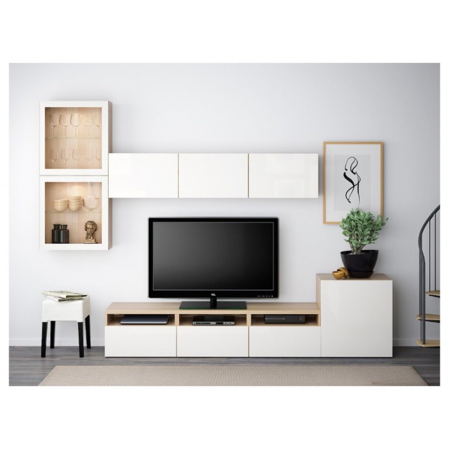 Икеа БЕСТО беленый дуб