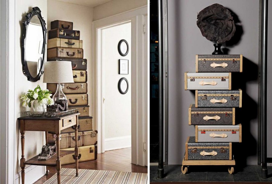 Чемодан в интерьере