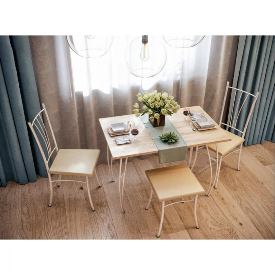 Стол кухонный светлый