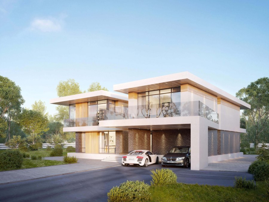 Дом в стиле прерий Райта 250 кв