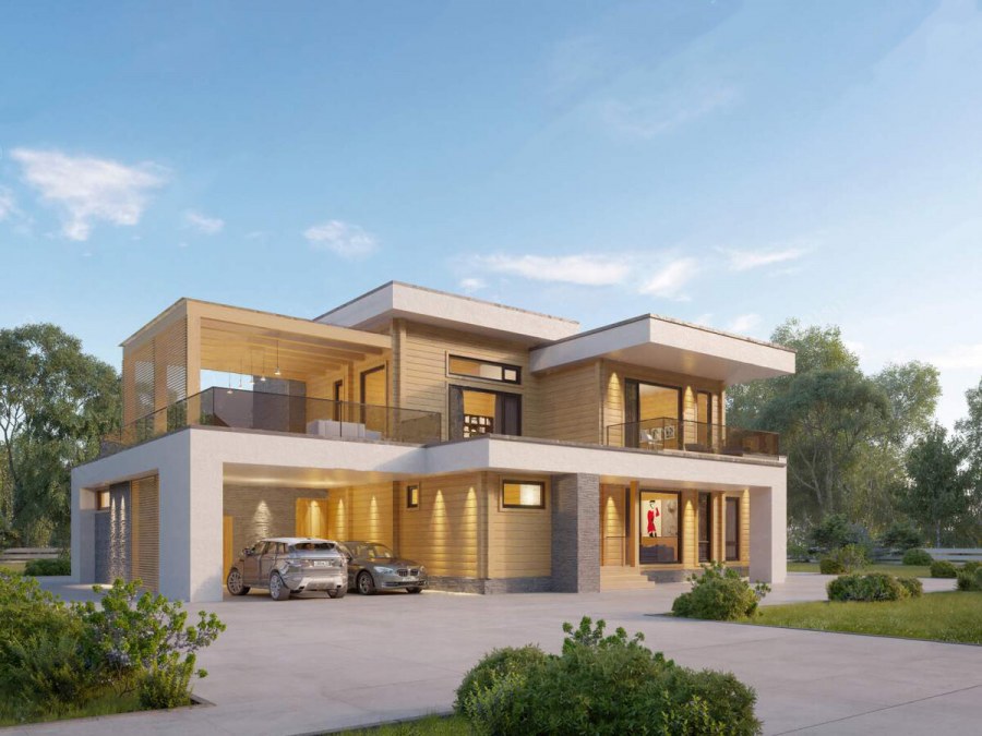 Дом в стиле Райта 200-250 кв.м