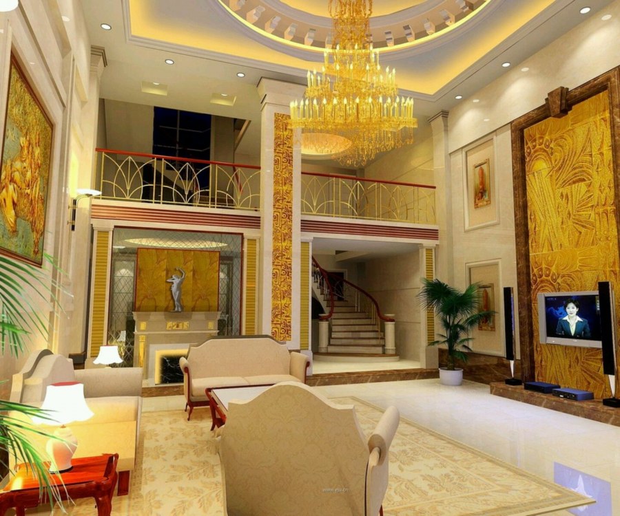 Красивые интерьеры с высокими потолками