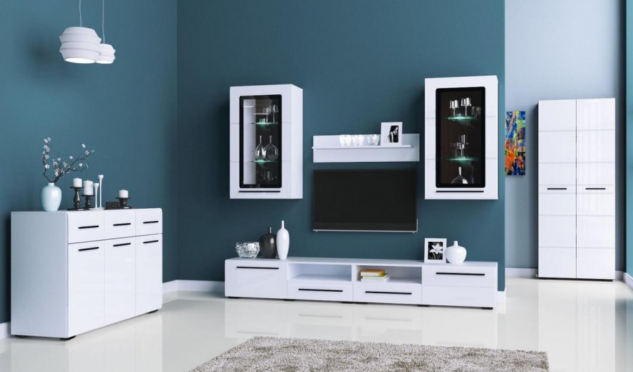 Лазурит Летиция белый глянец