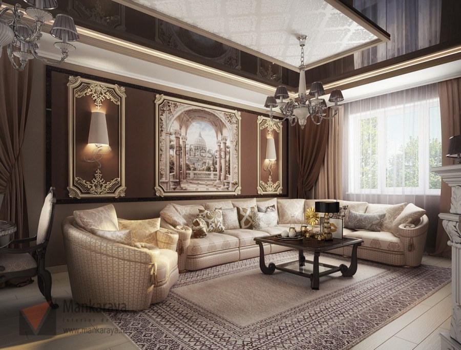 Гостиная в стиле Неоклассика