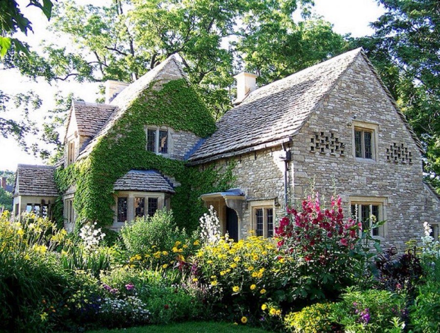 Английские домики с садом каменный Джейн Остен