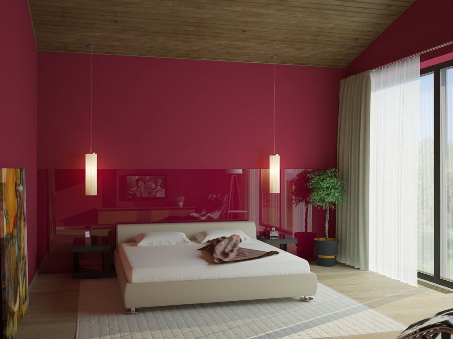 Винный цвет в интерьере