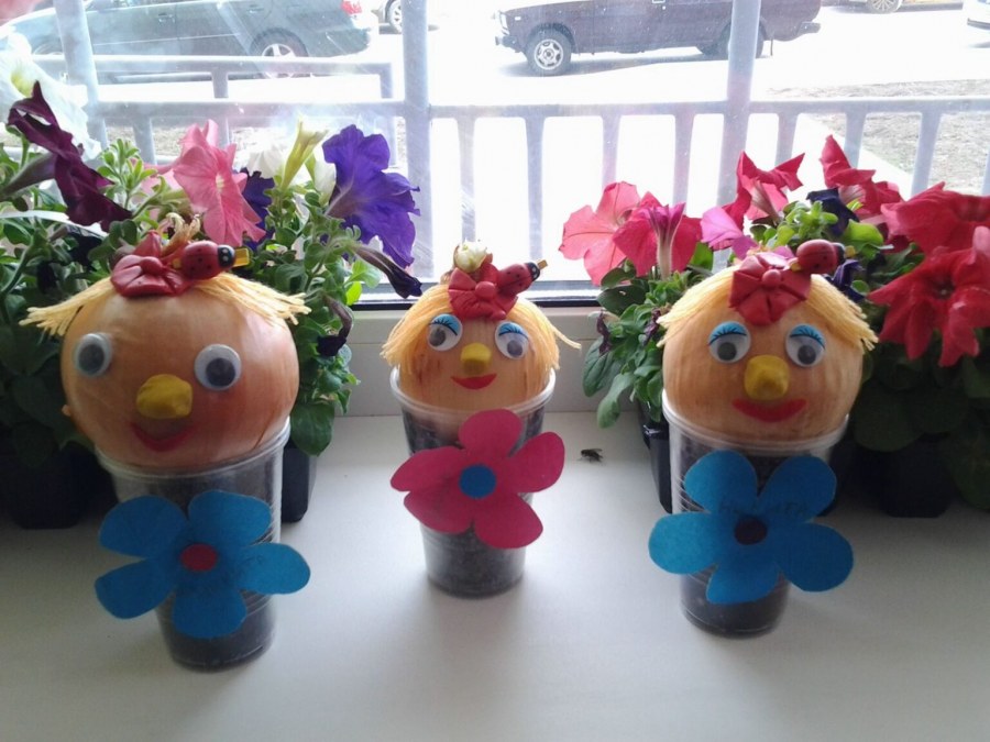 Чудеса с осенней грядки поделки