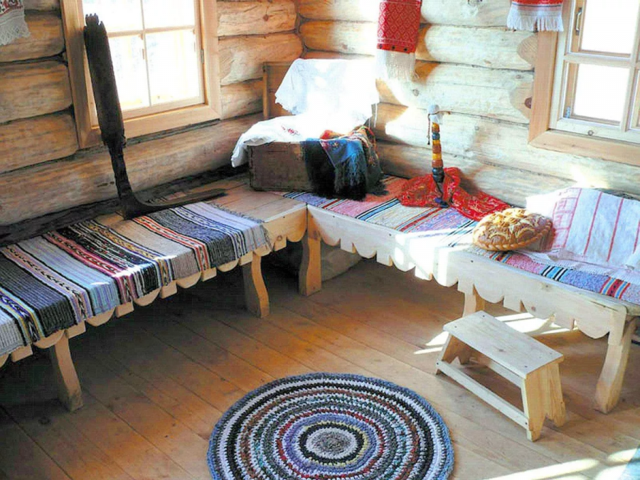 Деревенские половики в интерьере